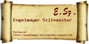 Engelmayer Szilveszter névjegykártya